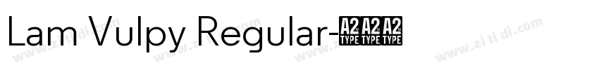 Lam Vulpy Regular字体转换